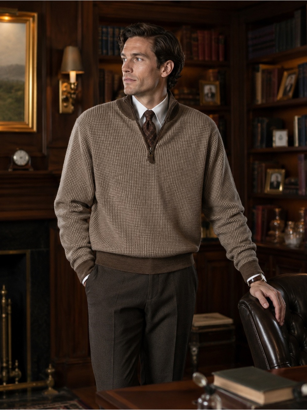 ORVIS 1/4 Zip Merino Wool Pullover‎ Sweater
